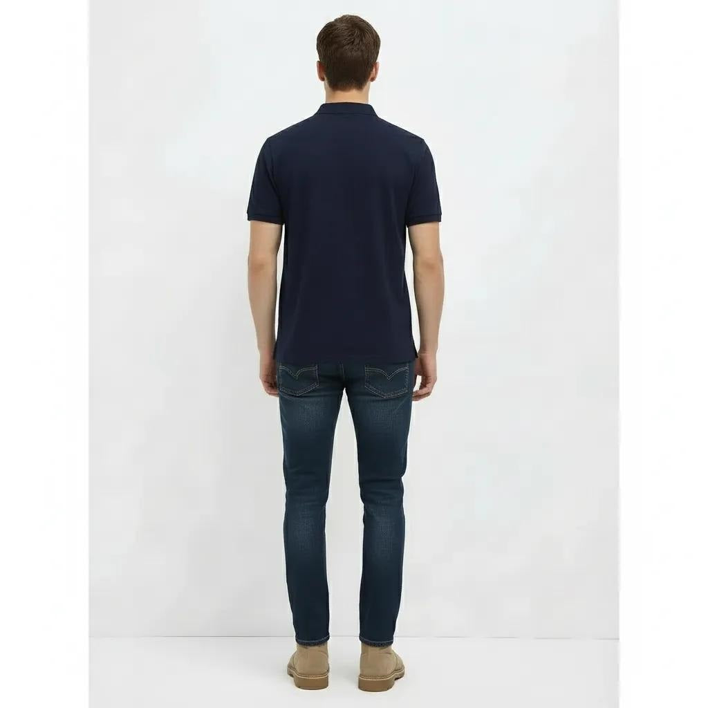 Men Salsa Colourblocked Polo Collar T-shirt