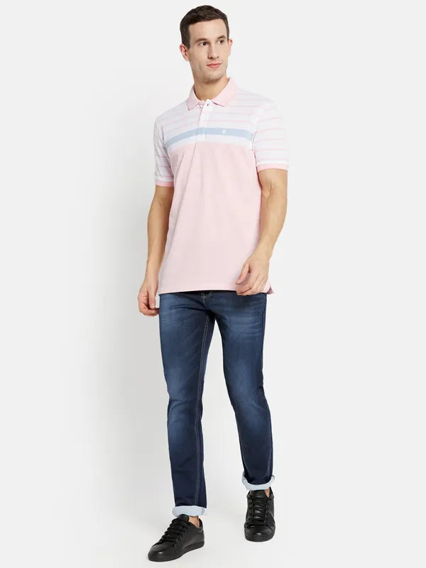 Men Pastel Pink T-Shirt