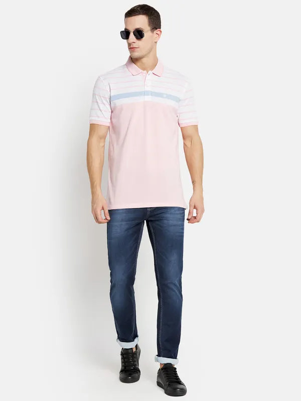 Men Pastel Pink T-Shirt