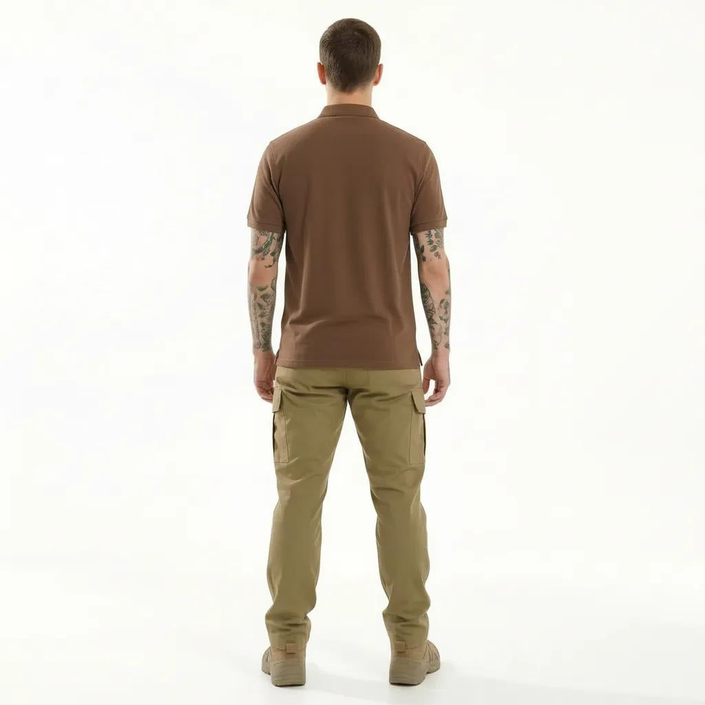 Octave Men Tiramisu Polo Collar T-shirt