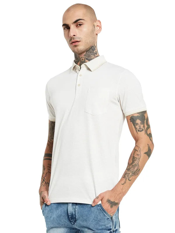 Octave Polo Collar Regular Sleeves Cotton Regular Fit Casaual T-Shirt