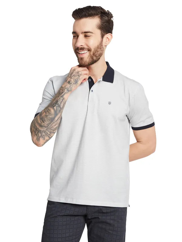 Octave Men Solid Polo Collar T-Shirt