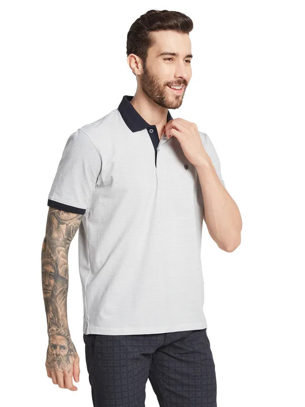 Octave Men Solid Polo Collar T-Shirt