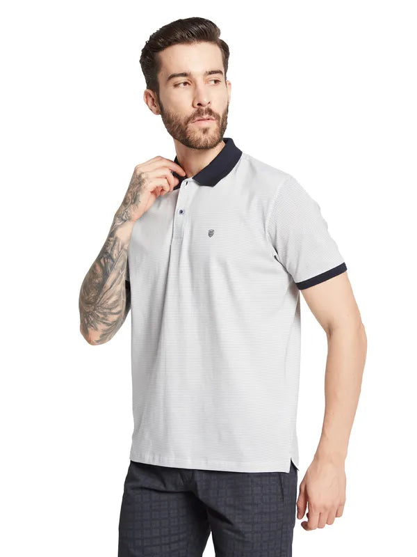 Octave Men Solid Polo Collar T-Shirt