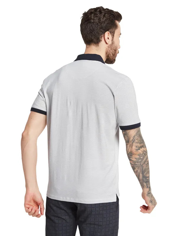 Octave Men Solid Polo Collar T-Shirt