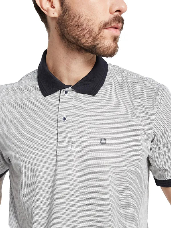 Octave Men Solid Polo Collar T-Shirt