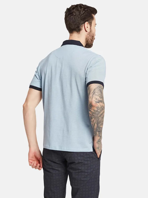 Octave Ss24 Men Polo Collar Cut Outs T-Shirt