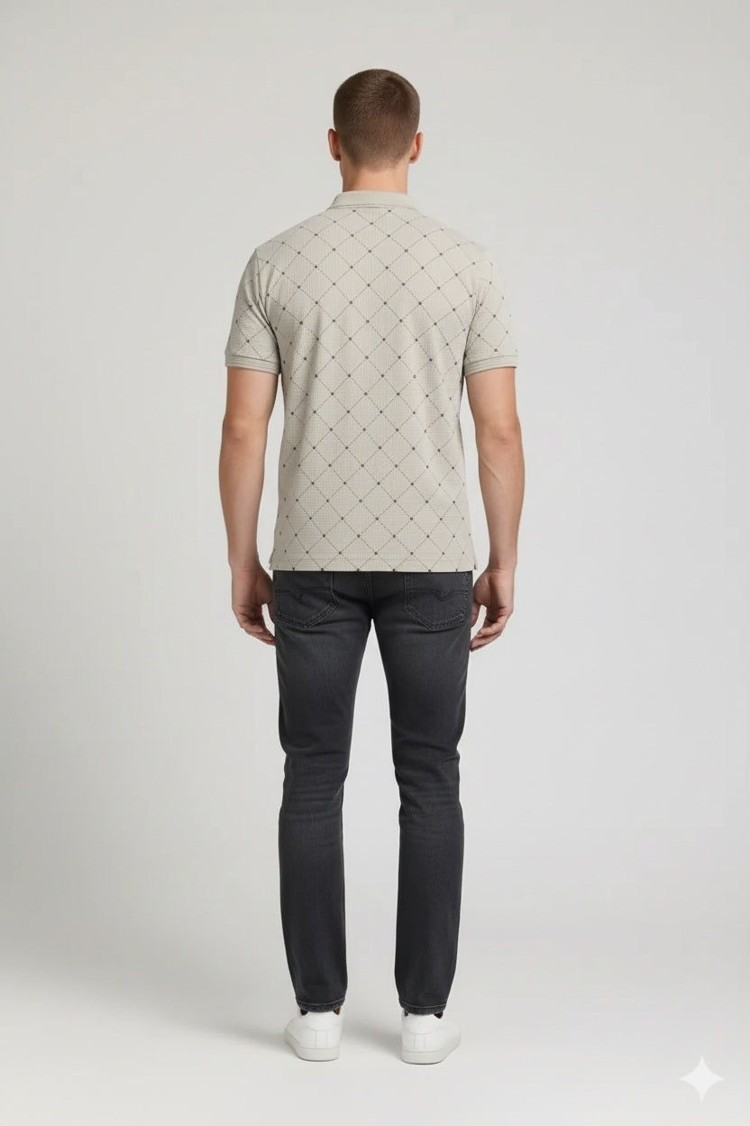 Men Arona Polo Collar T-shirt