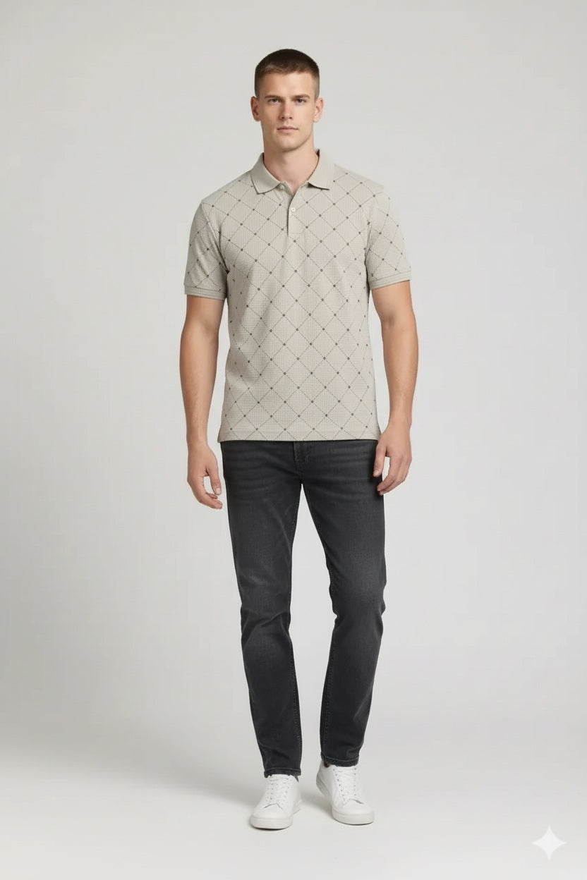 Men Arona Polo Collar T-shirt