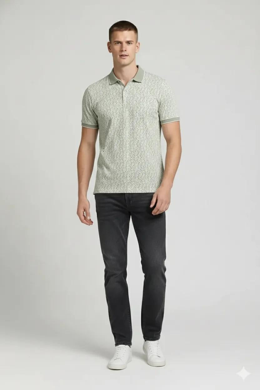 Men Polo Collar T-shirt