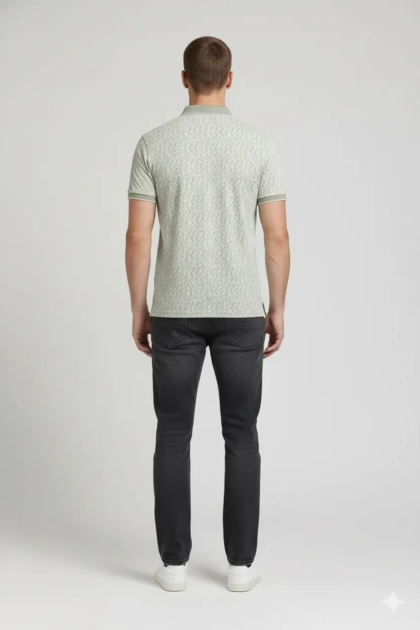 Men Mist Polo Collar T-shirt