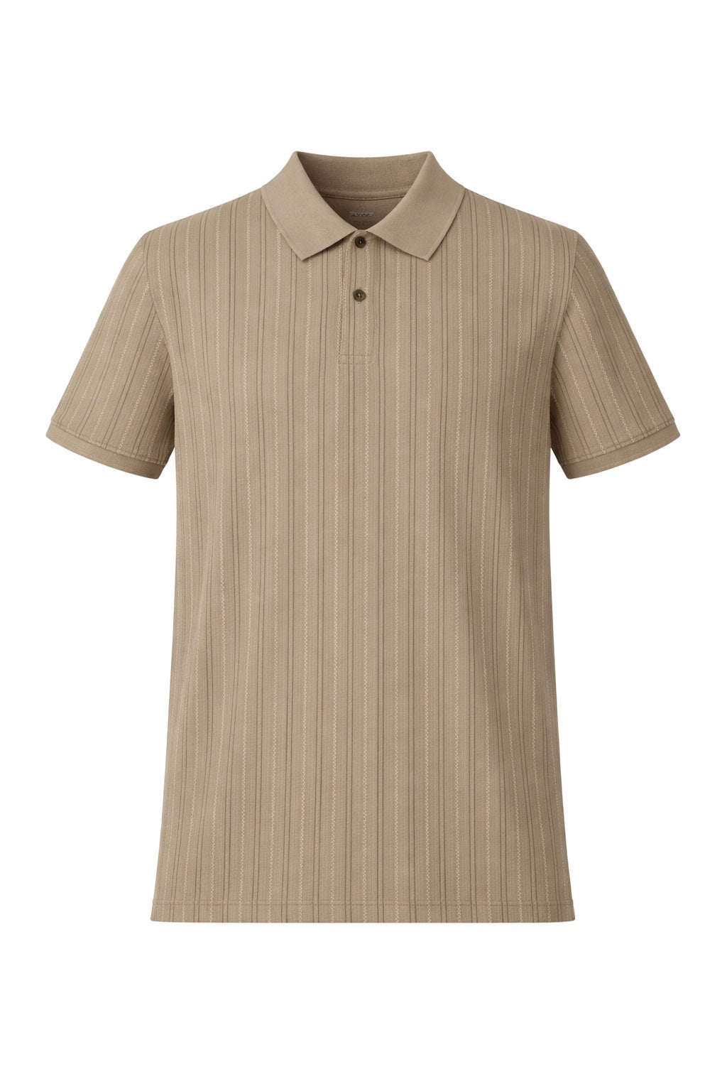 Men Fossil Striped Polo Collar T-shirt