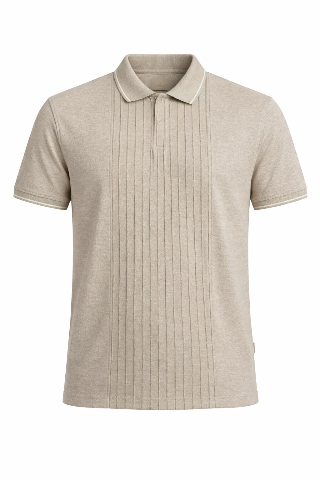 Men Fossil Striped Polo Collar T-shirt