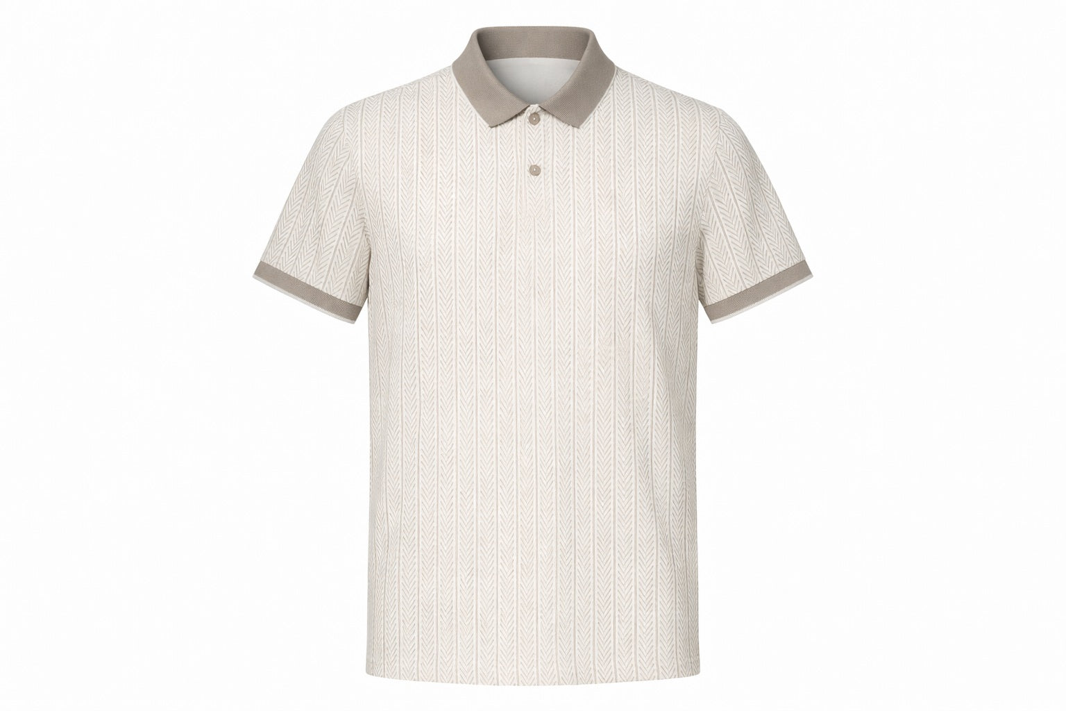 Men Stone Polo Collar Solid T-shirt