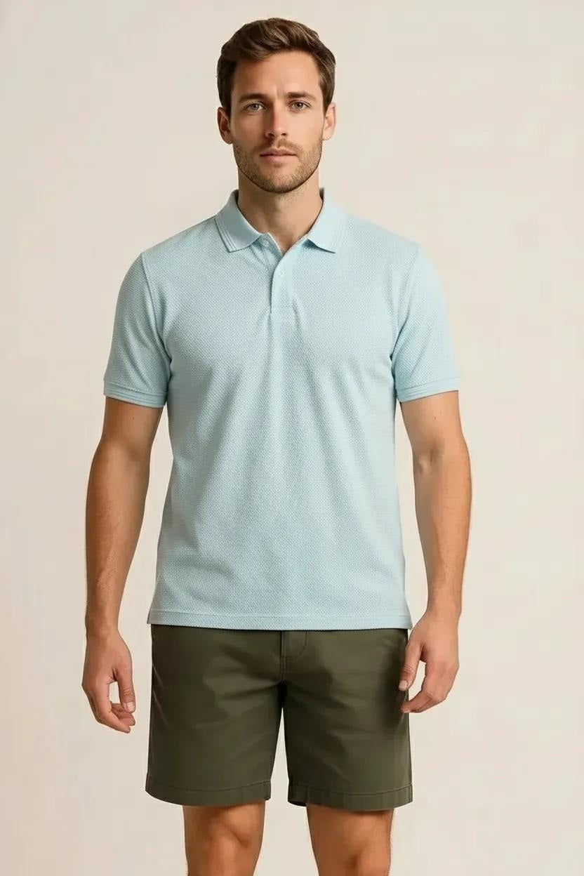 Octave Men Ice Melt Polo Collar T-shirt