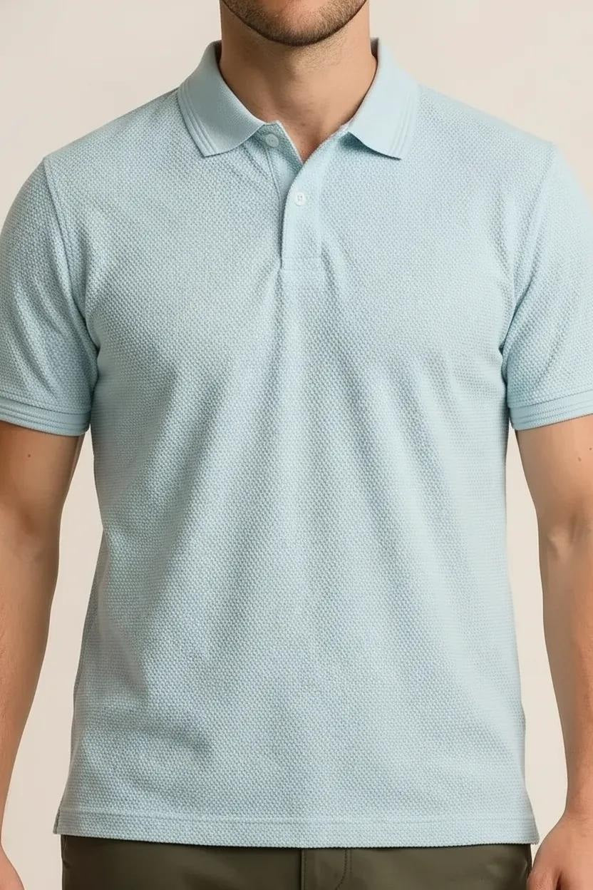 Octave Men Ice Melt Polo Collar T-shirt