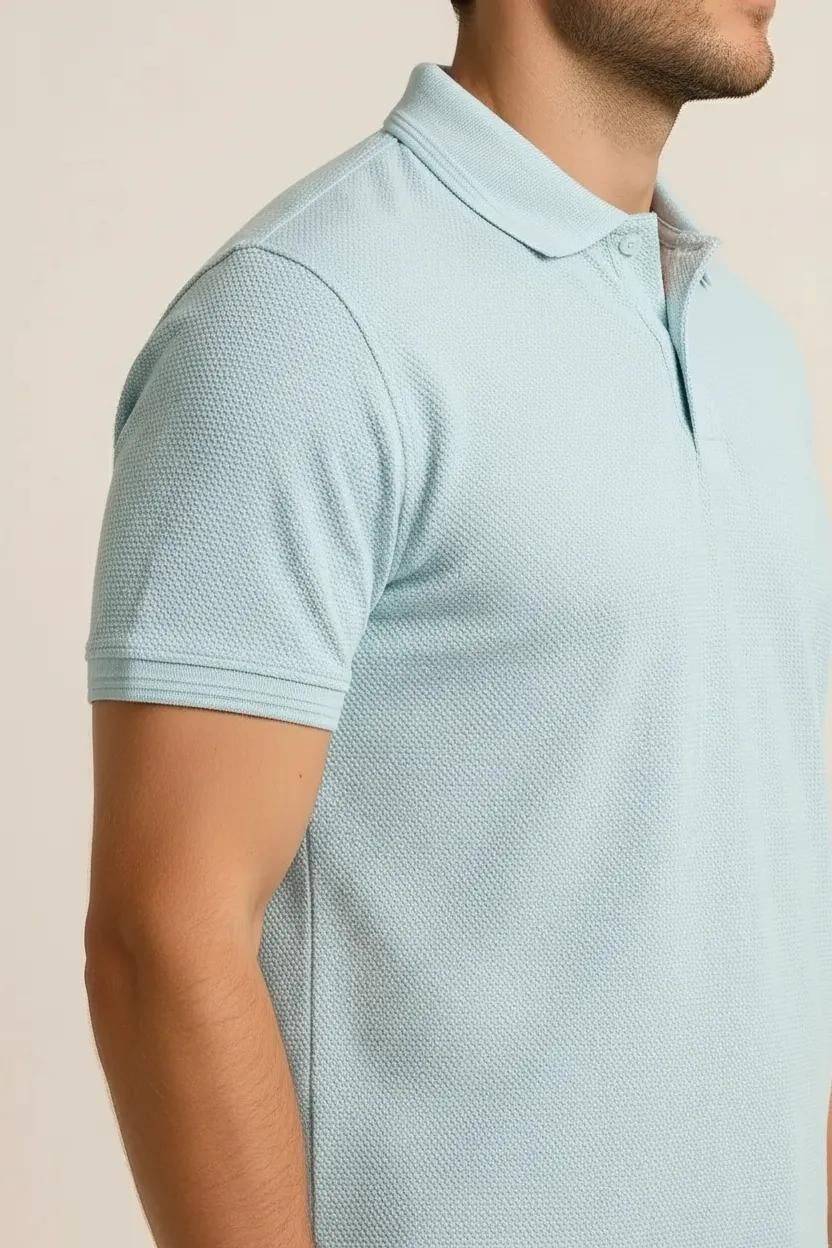 Octave Men Ice Melt Polo Collar T-shirt