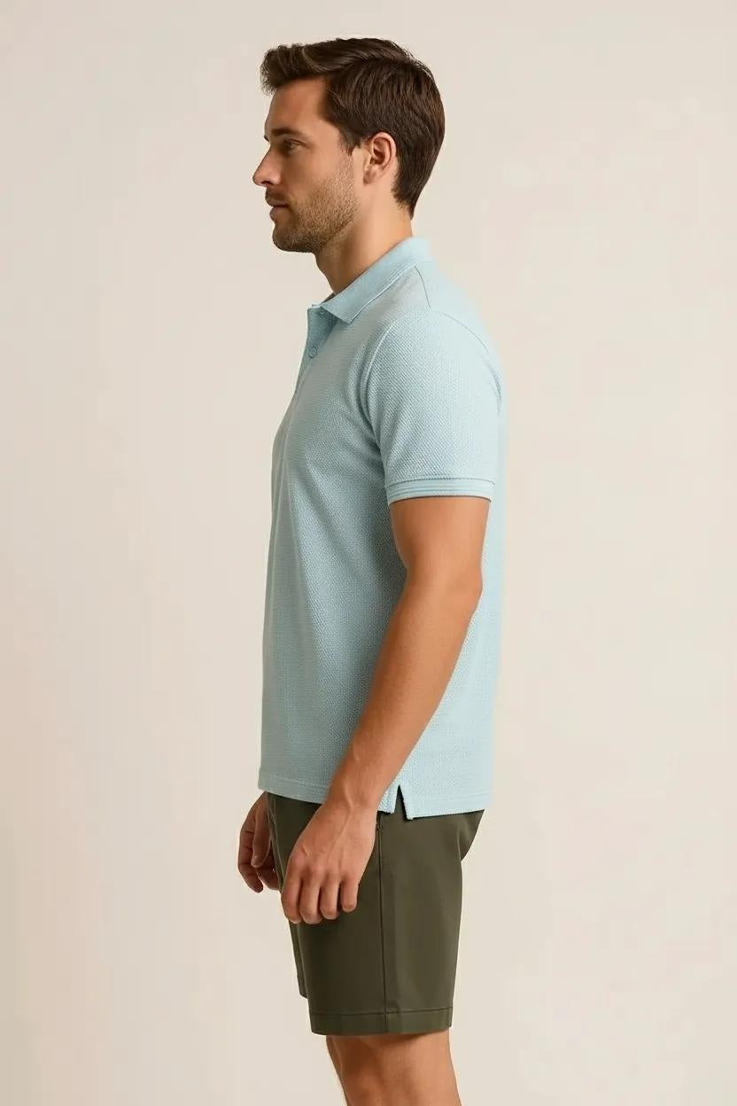 Octave Men Ice Melt Polo Collar T-shirt