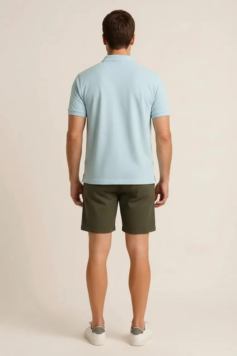 Octave Men Ice Melt Polo Collar T-shirt