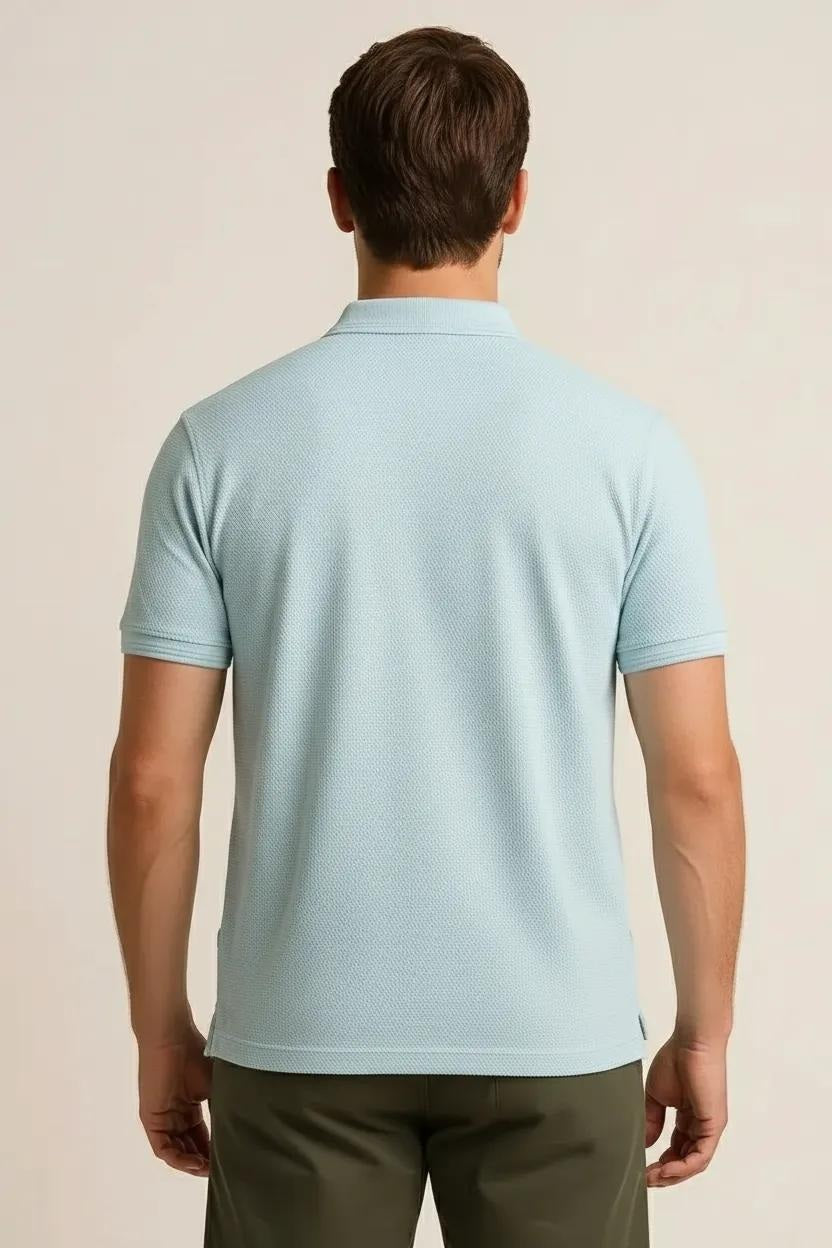 Octave Men Ice Melt Polo Collar T-shirt