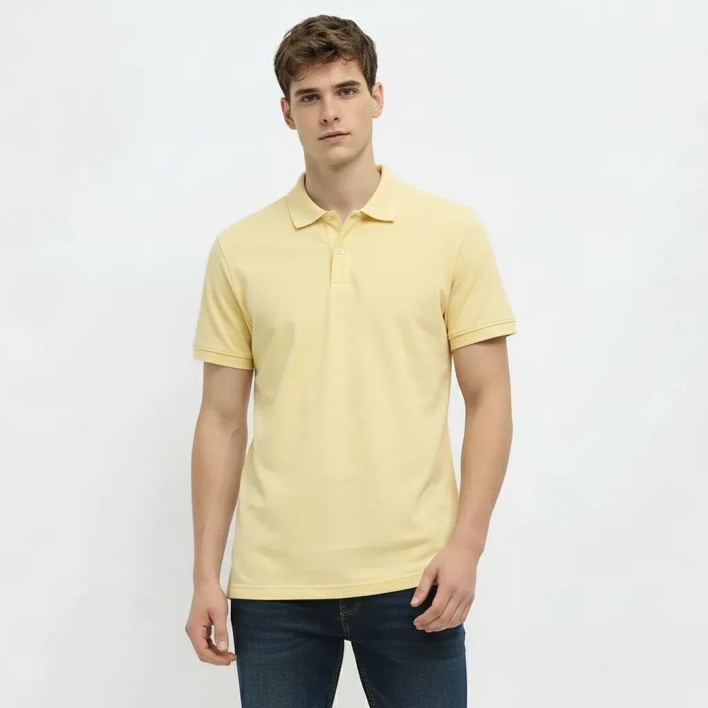 Men Lemon Icing Sold Polo Collar T-shirt