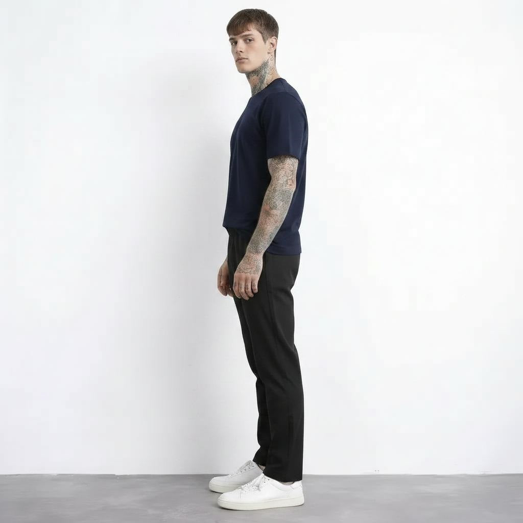 Men Black Regular Fit Track Pants