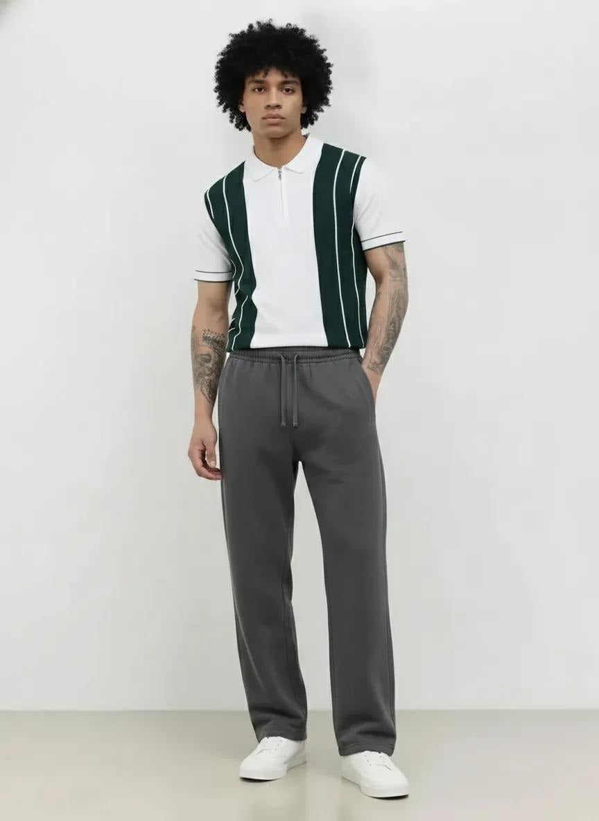 Men Dark Olive Regular Fit Training Track Pants