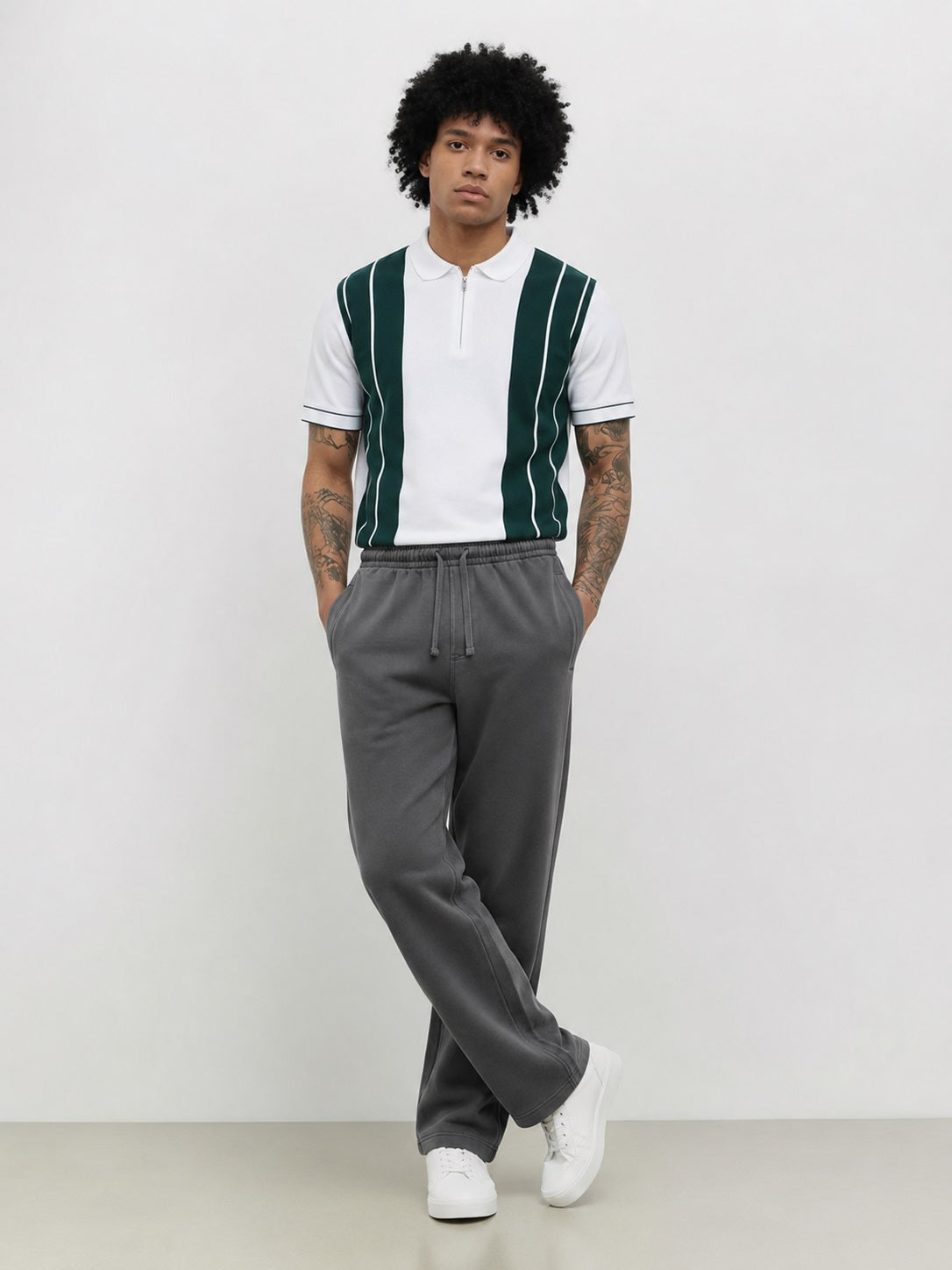 Men Dark Olive Regular Fit Training Track Pants