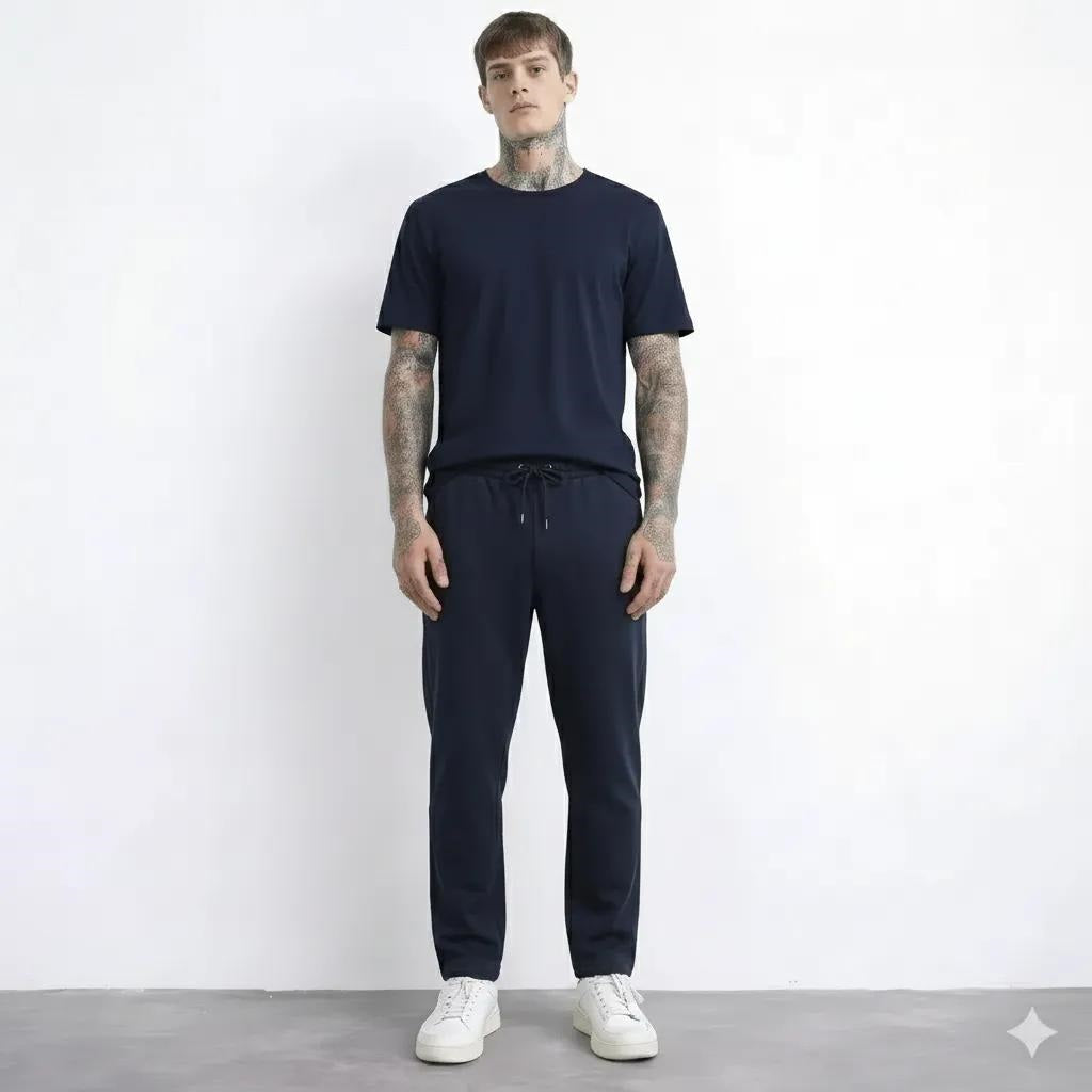 Men Dark Navy Regular Fit Joggers