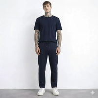 Men Dark Navy Regular Fit Joggers