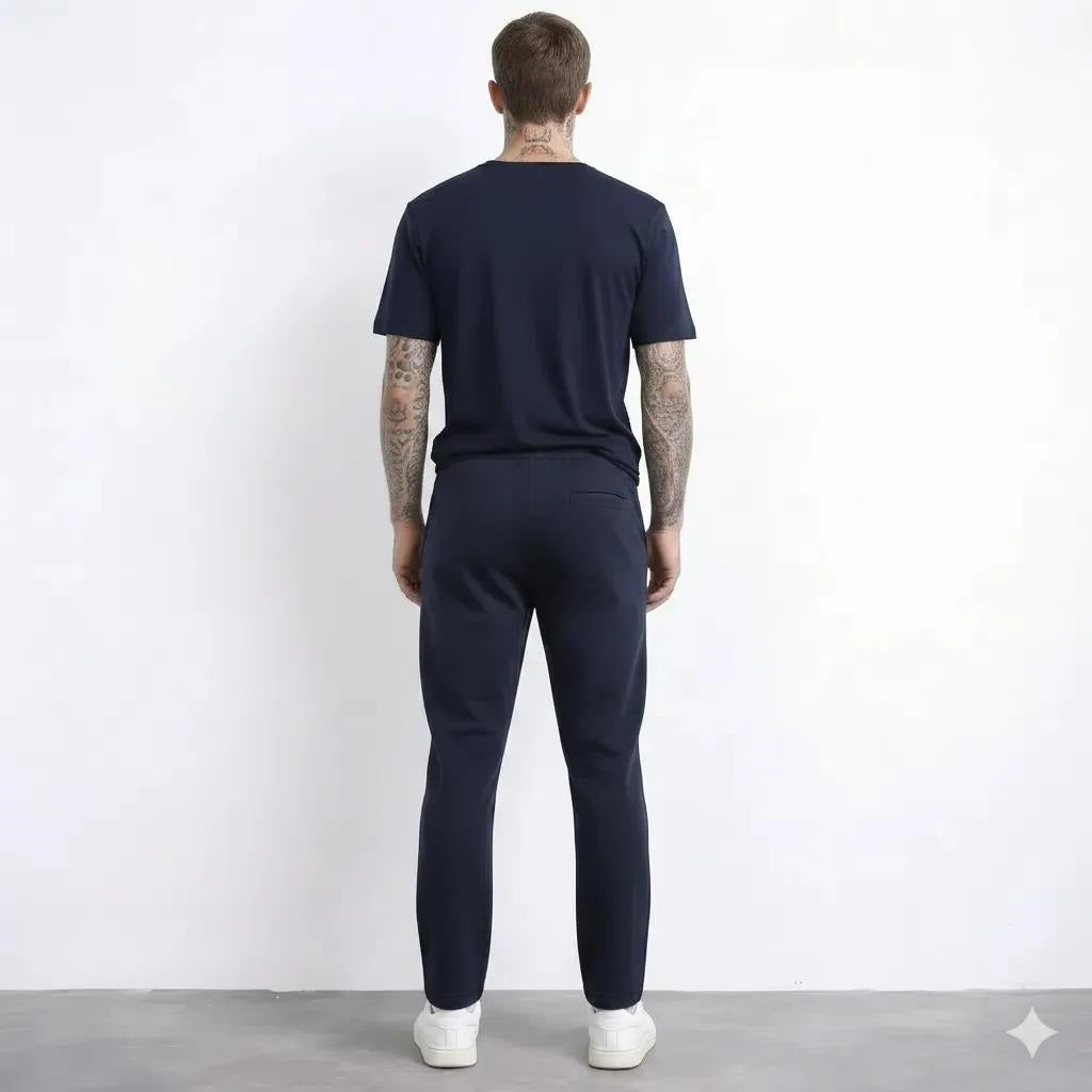 Men Dark Navy Regular Fit Joggers