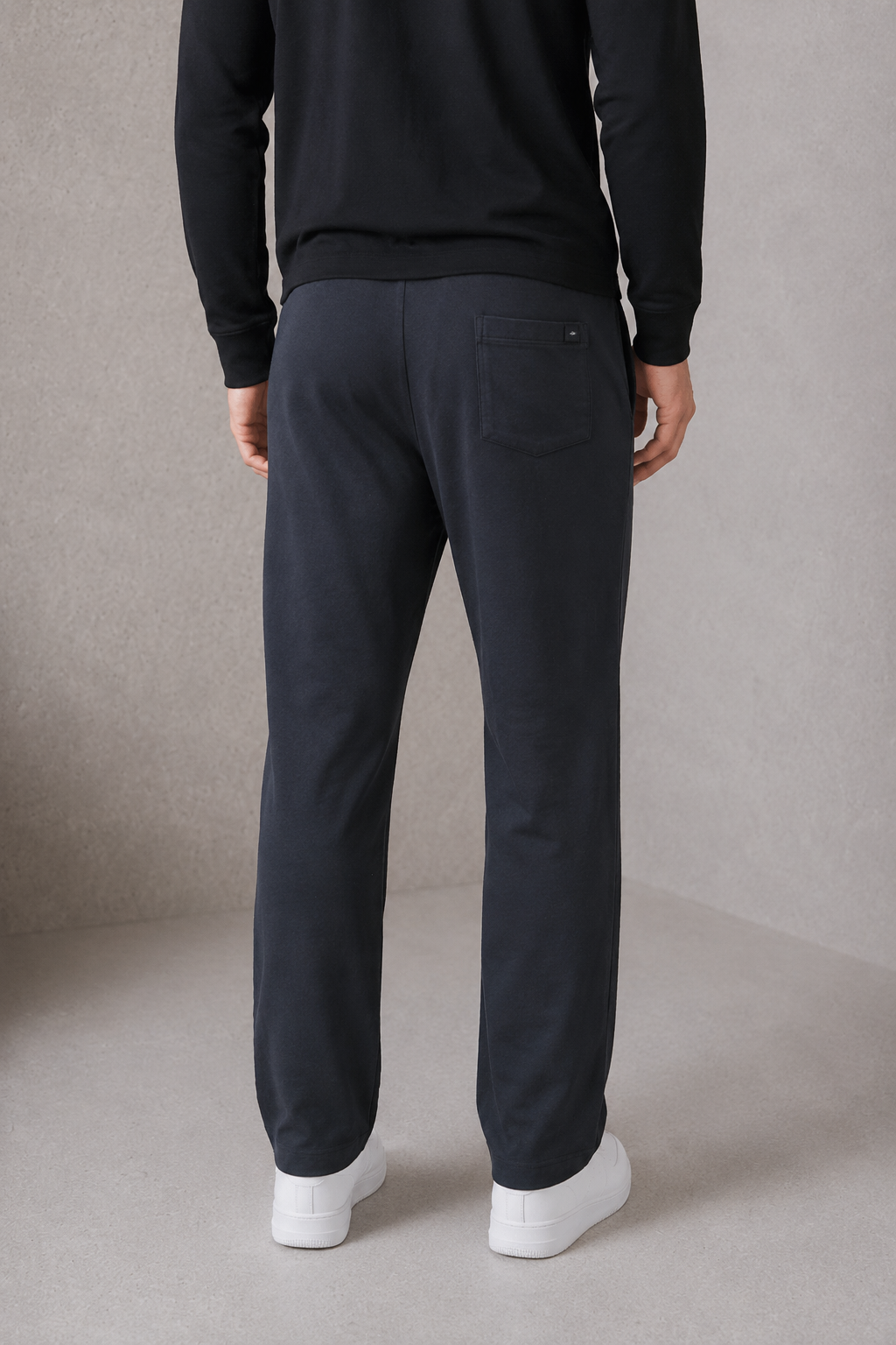 Men’s Coal French Terry Lycra Pre-Winter Knitted Lower – Regular Fit Stretch