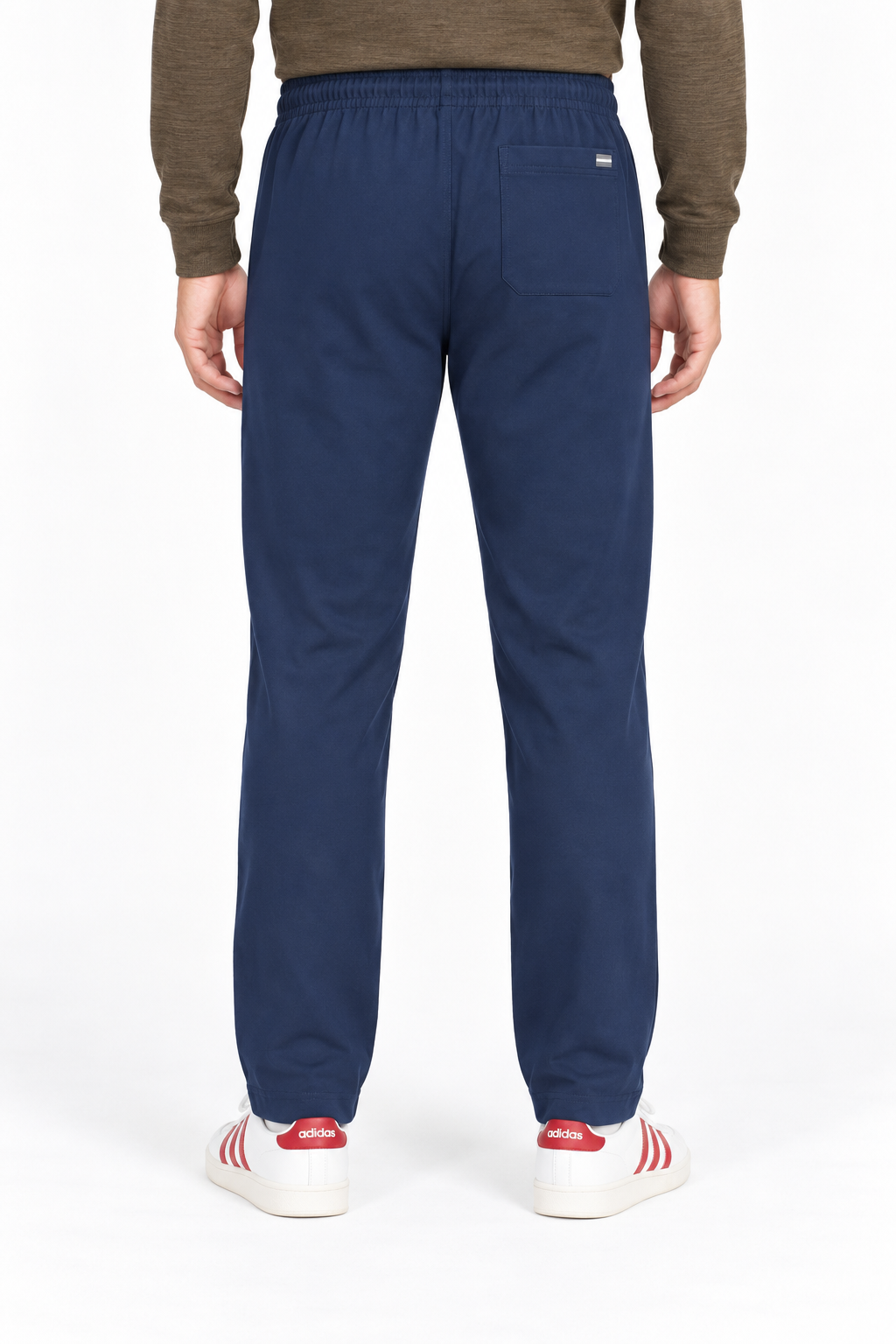 Men’s French Terry Lycra Lower in Navy – Regular Fit Track Pants