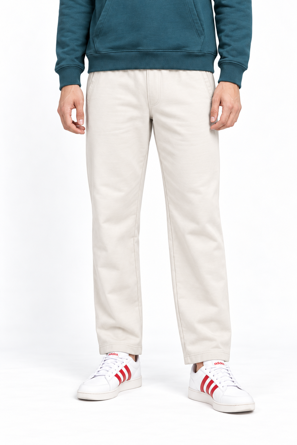 Men’s French Terry Lycra Lower in Onyx – Regular Fit Track Pants