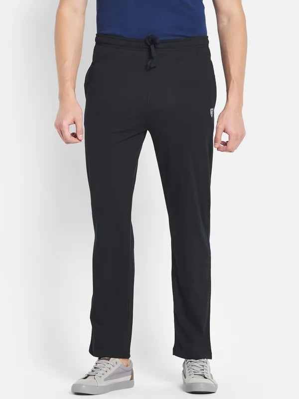 Men Navy Trackpants