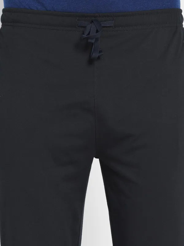 Men Navy Trackpants