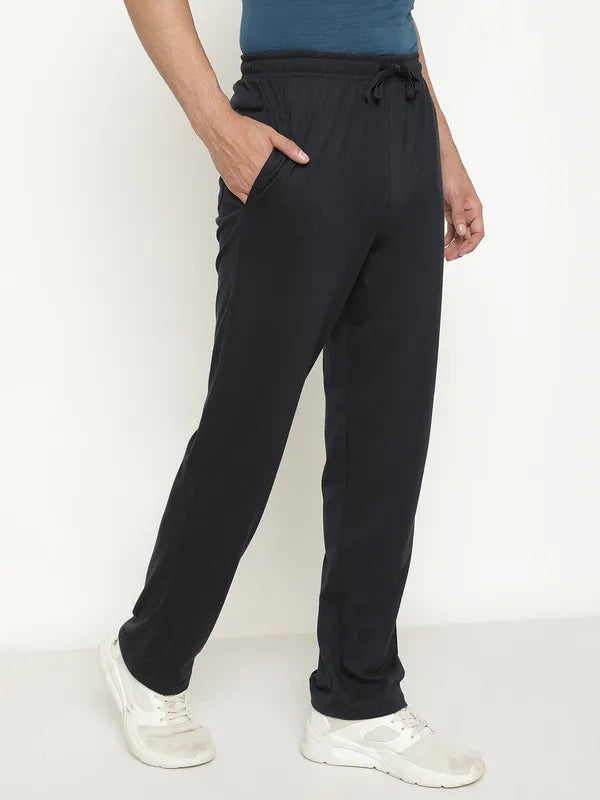 Octave Men Plus Size Mid-Rise Cotton Track Pants