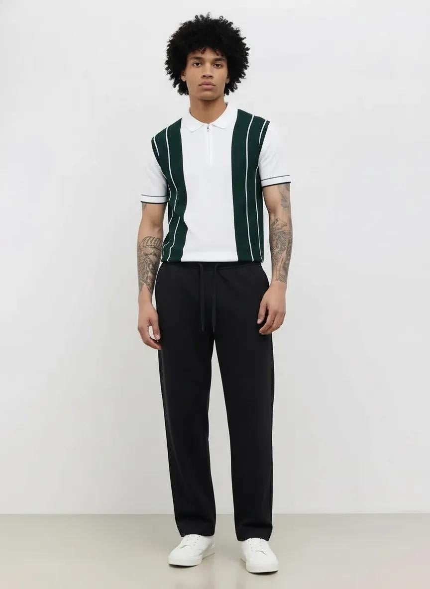 Men Coal Solid Regular Fit Track Pants