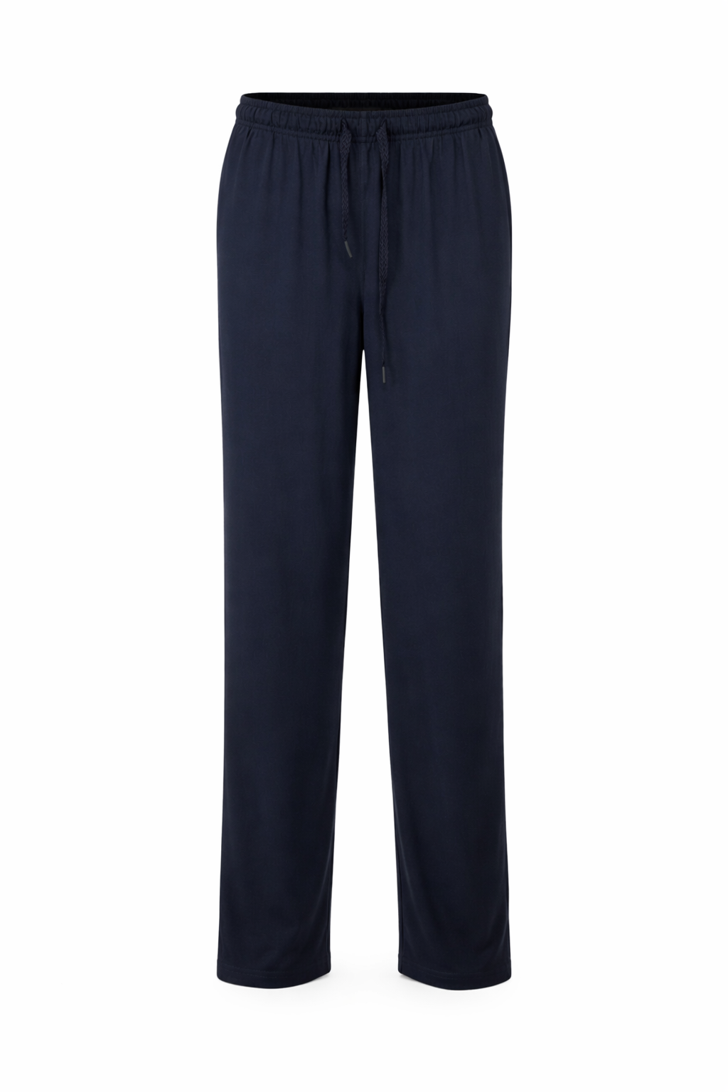 Men Dark Navy Solid Regular Fit Track Pants