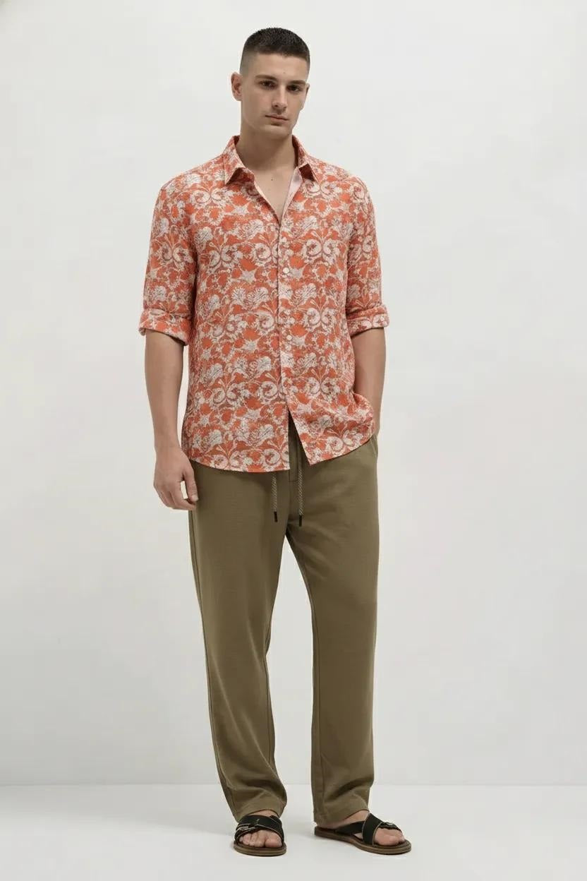 Men Oak Regular Fit Track Pants