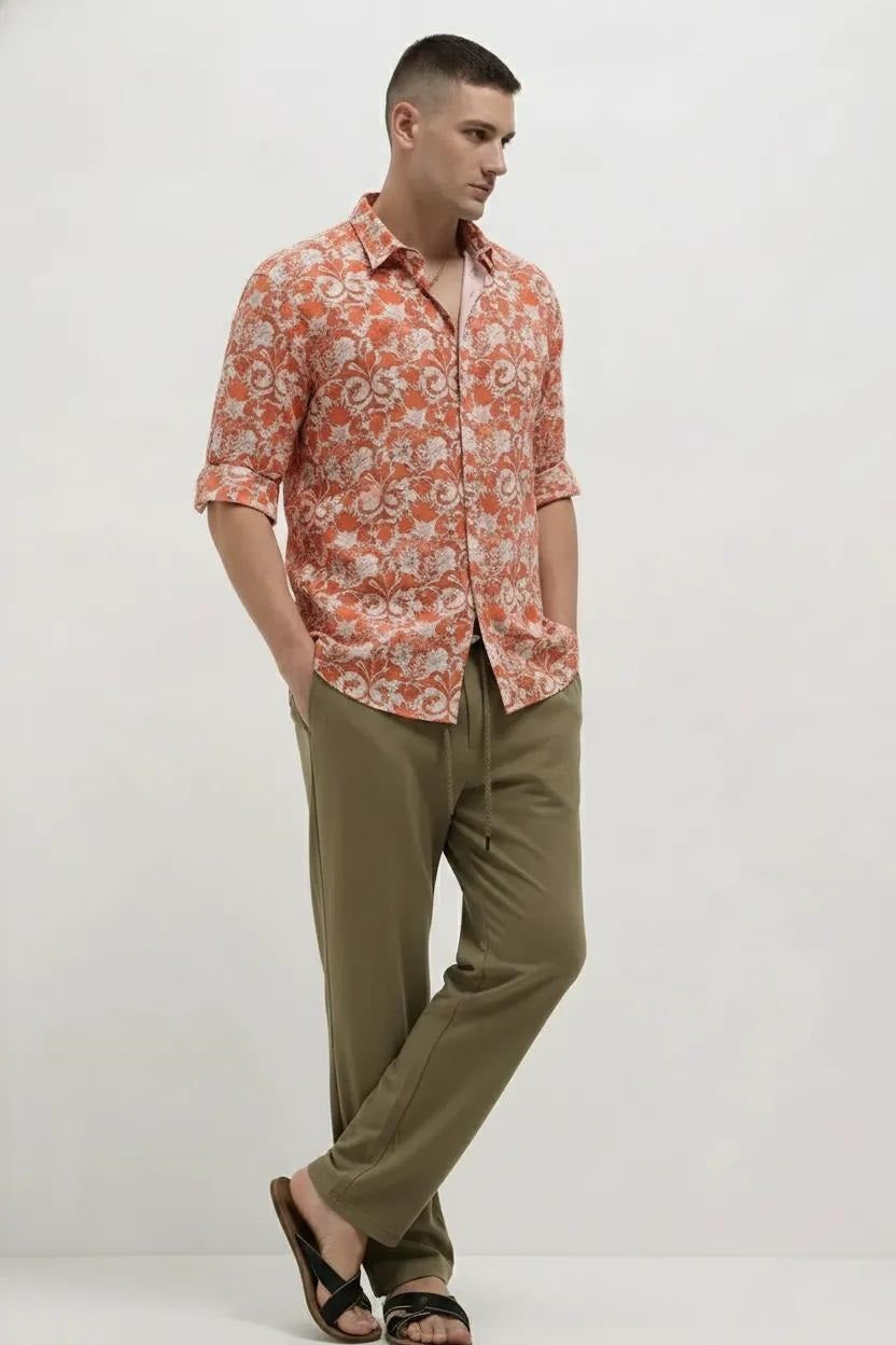 Men Oak Regular Fit Track Pants
