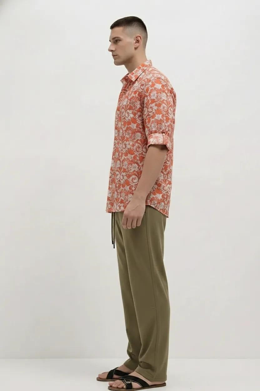 Men Oak Regular Fit Track Pants