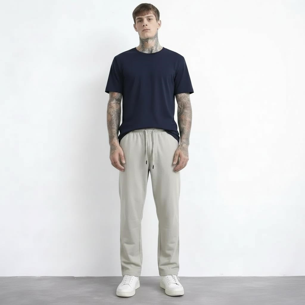 Men Regular Fit Textured Track Pants
