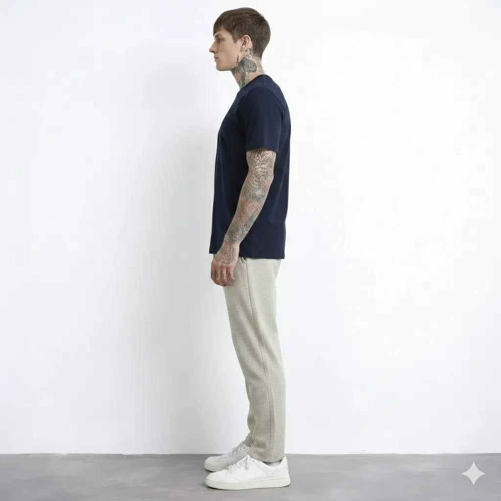 Men Regular Fit Textured Track Pants