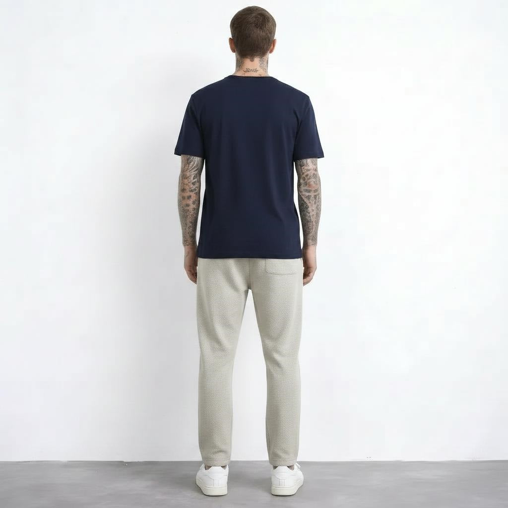 Men Regular Fit Textured Track Pants