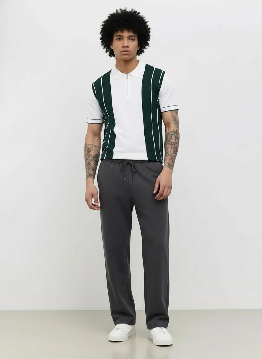 Men Black Regular Fit Training Track Pants