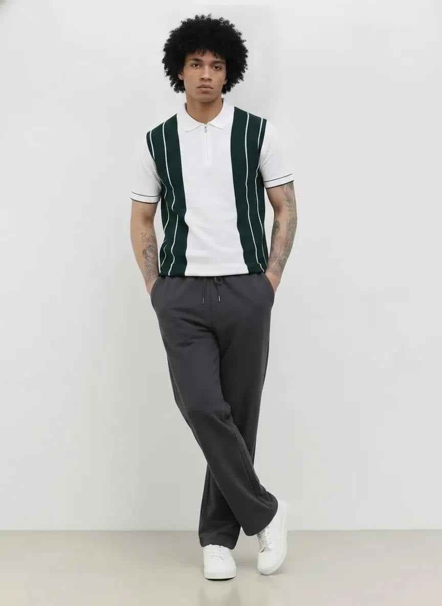 Men Black Regular Fit Training Track Pants