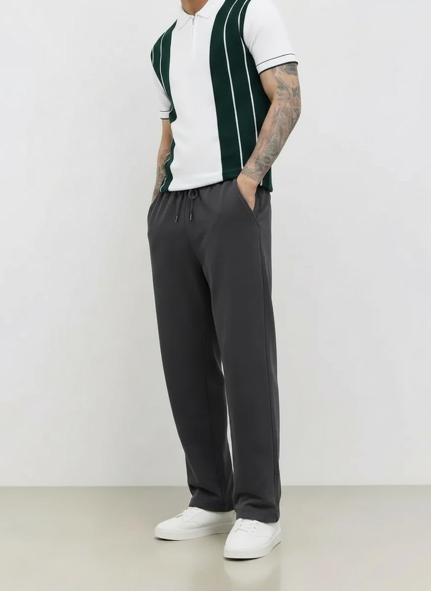 Men Black Regular Fit Training Track Pants