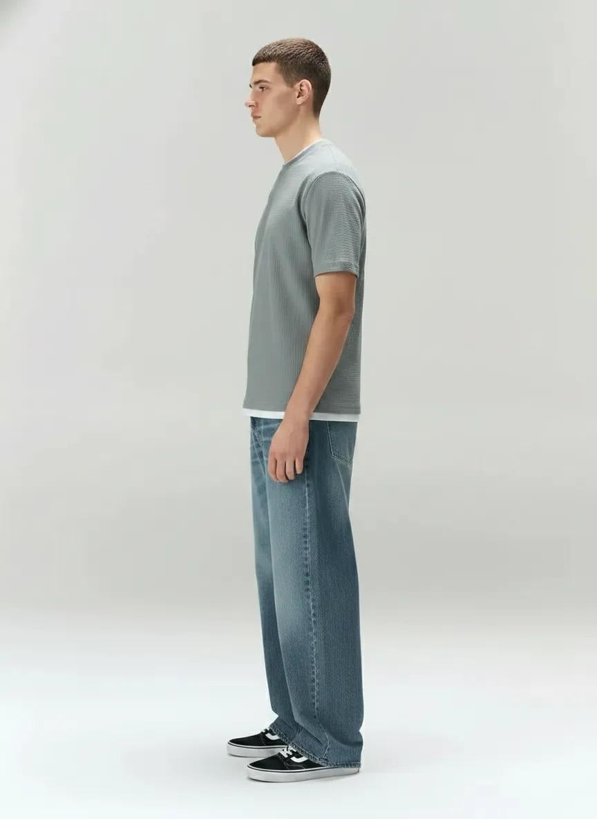 Men Solid Round Neck T-shirt