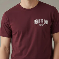 Octave Men Merlot Printed T-shirt
